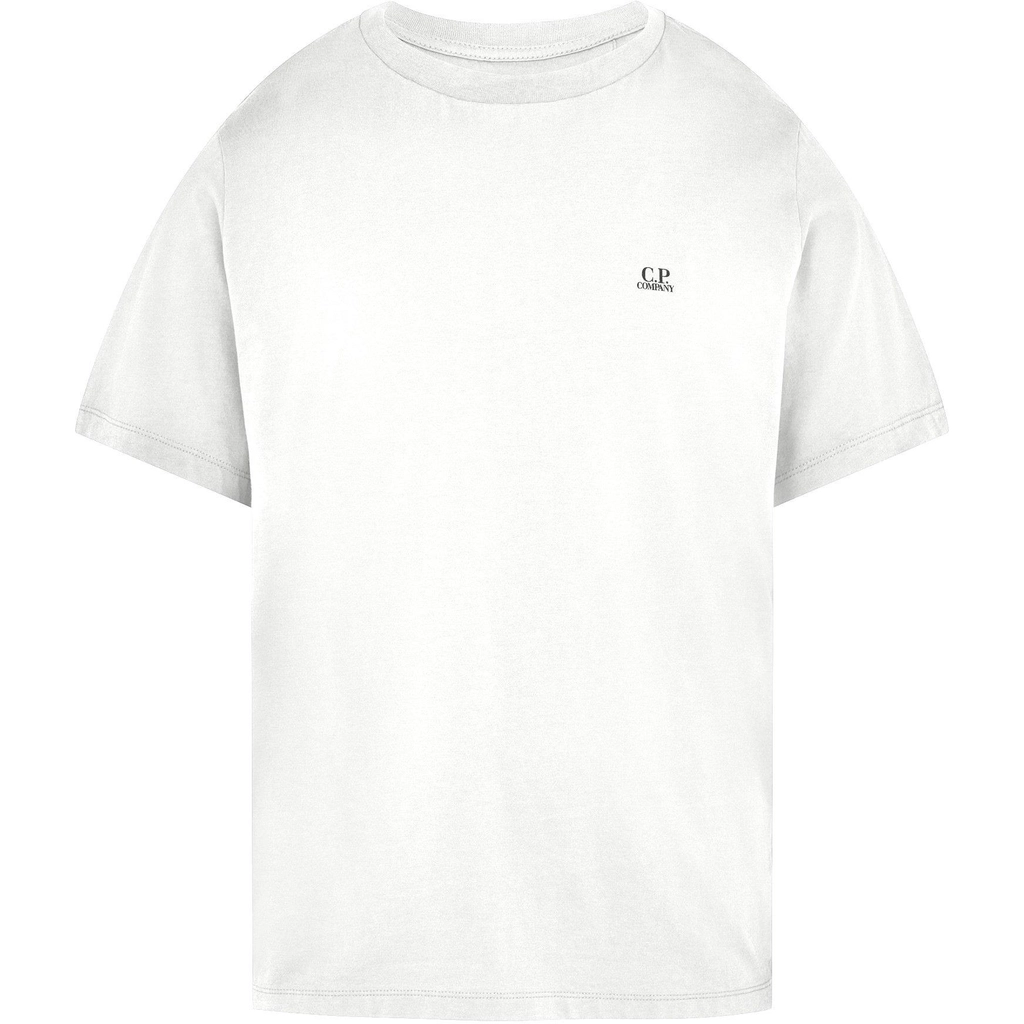 CP Company Basic Logo T Shirt - Gauze White 103